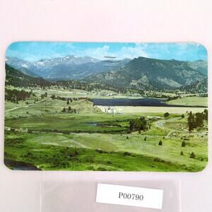 Meadows Vista Olympus Dam Lake Estes Rocky Mtn National Park CO 1950s Postcard